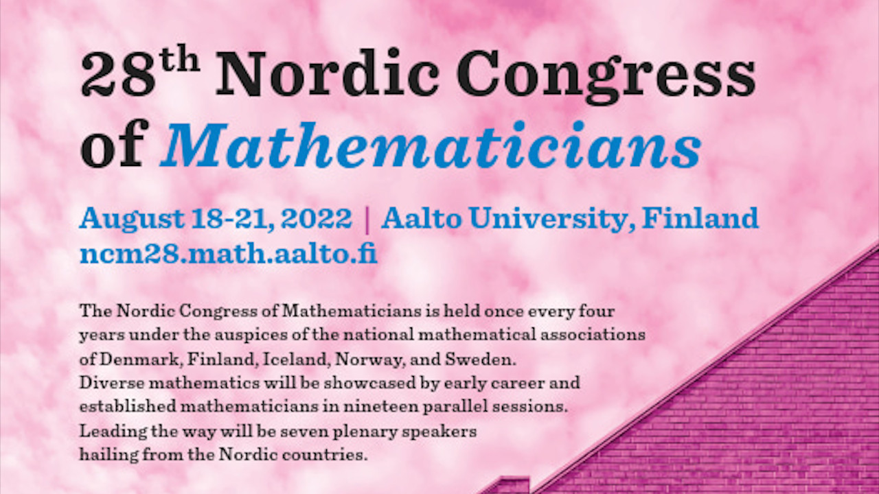 28th Nordic Congress of Mathematicians poster cropped (from congress organizers)